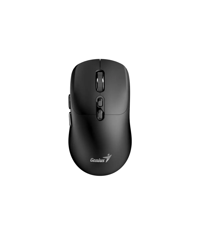 MOUSE GENIUS NX-8080S BT INALÁMBRICO NEGRO NOBLE/RF 2.4GHz+BT 5.3/OPTICO/USB-A/7BOTONES AI/1600DPI/10m/1XAA/SILEN/ERGO.