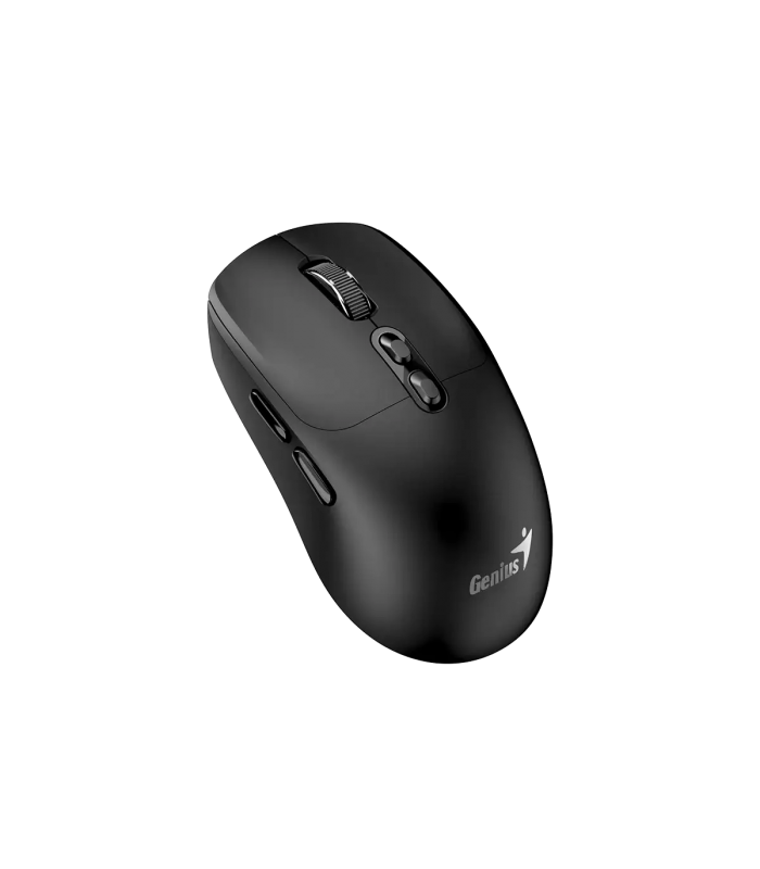 MOUSE GENIUS NX-8080S BT INALÁMBRICO NEGRO NOBLE/RF 2.4GHz+BT 5.3/OPTICO/USB-A/7BOTONES AI/1600DPI/10m/1XAA/SILEN/ERGO.