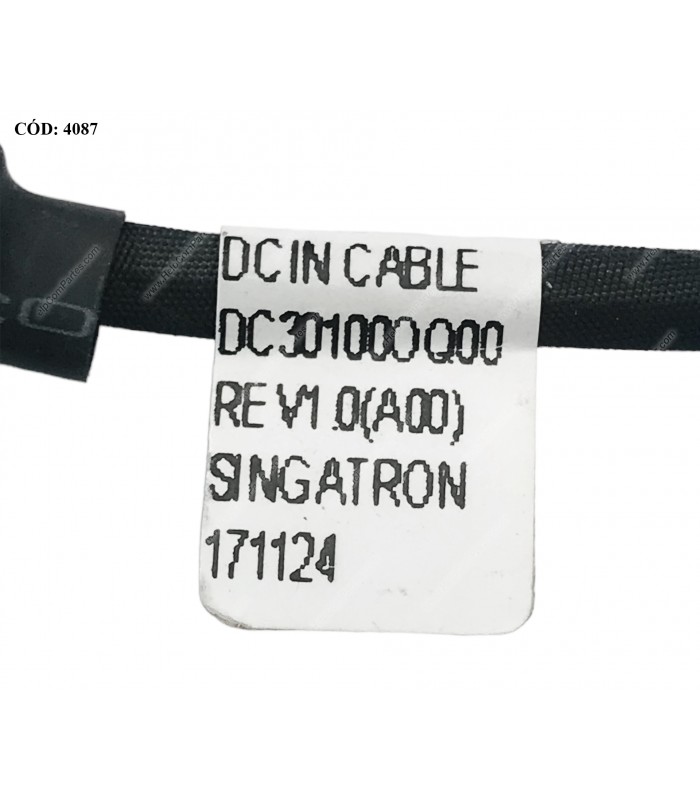 DC JACK POWER DELL LATITUDE 5547 E5430 E5440 E5530 SERIES +CABLE 0GCX6J GCX6J DC301000Q00 ORIG.