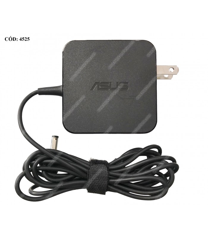 CARGADOR ASUS 19V---2.37A 45W PIN 5.5*2.5MM 100-240V~ US 50-60Hz 2PRONG TIPO A 0A001-00231200 ORIG. (DS)