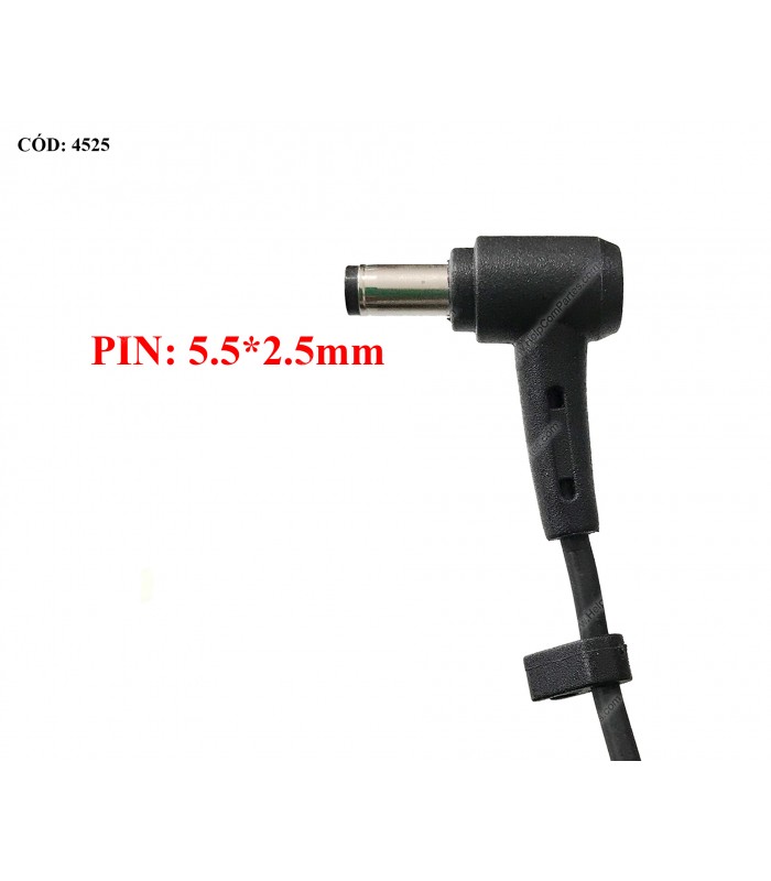 CARGADOR ASUS 19V---2.37A 45W PIN 5.5*2.5MM 100-240V~ US 50-60Hz 2PRONG TIPO A 0A001-00231200 ORIG. (DS)