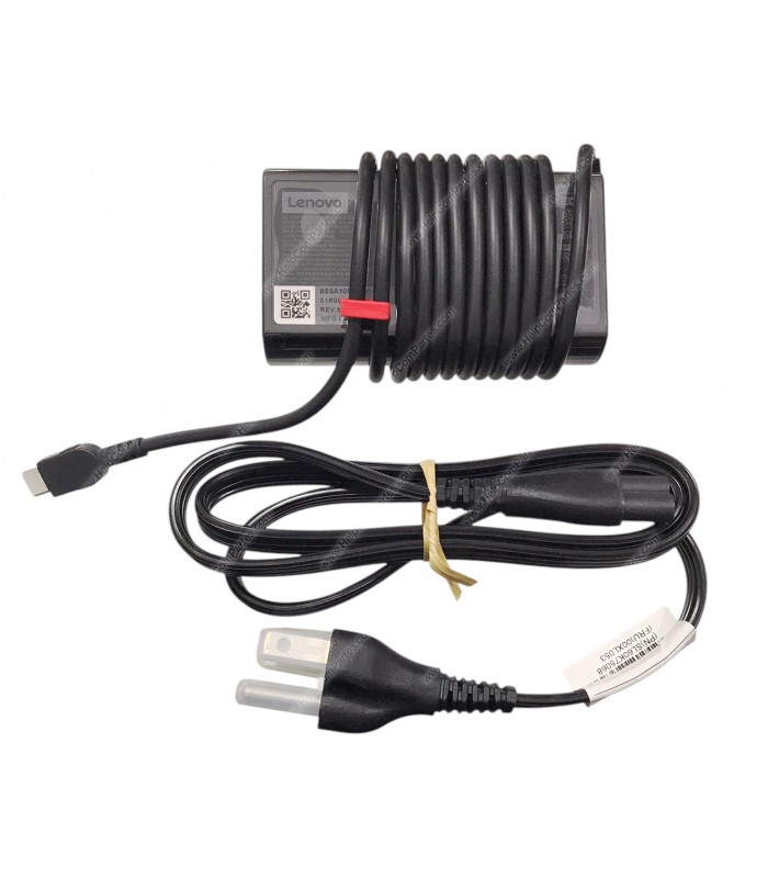 CARGADOR LENOVO USB-C 65.0W 20.0V---3.25A /15V---3A /9V---3A /5.0V---3.0A 15.0W 100V-240V~ 50-60Hz US 3PRONG 02DL155 ORIG.