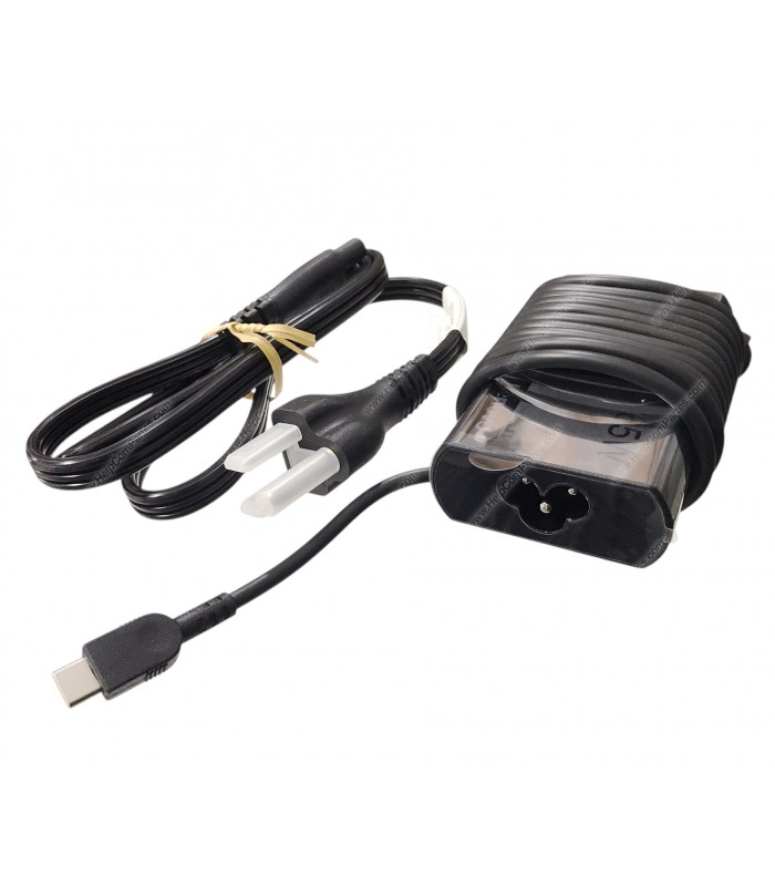 CARGADOR LENOVO USB-C 65.0W 20.0V---3.25A /15V---3A /9V---3A /5.0V---3.0A 15.0W 100V-240V~ 50-60Hz US 3PRONG 02DL155 ORIG.