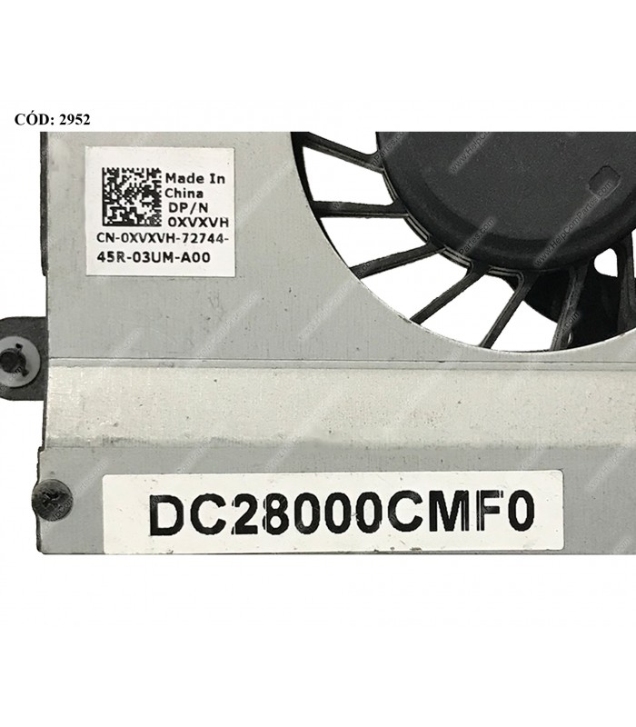 VENTI. DELL ALIENWARE M17X R3 R4 R5 SERIES 0XVXVH 4PIN ORIG. (DS)