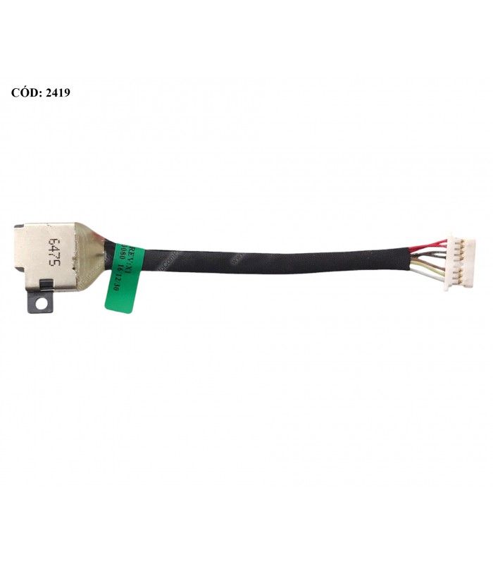 DC JACK POWER HP SPECTRE X360 13T-4100 13-4205TU 13T-4200 13T-4200 13T-4000 SERIES 4.5MM 65W 9.5CM 8P 801513-001 OEM.