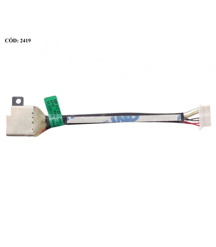 DC JACK POWER HP SPECTRE X360 13T-4100 13-4205TU 13T-4200 13T-4200 13T-4000 SERIES 4.5MM 65W 9.5CM 8P 801513-001 OEM.