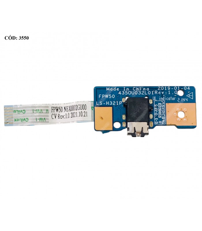 AUDIO BOARD W/CABLE HP 15-DWXXXX 15-GW 15T-DW 15Z-GW 15S-DU 15S-GU 15S-GY 15S-DW 250/255/256 G8 G9 SERIES L52028-001 ORIG.