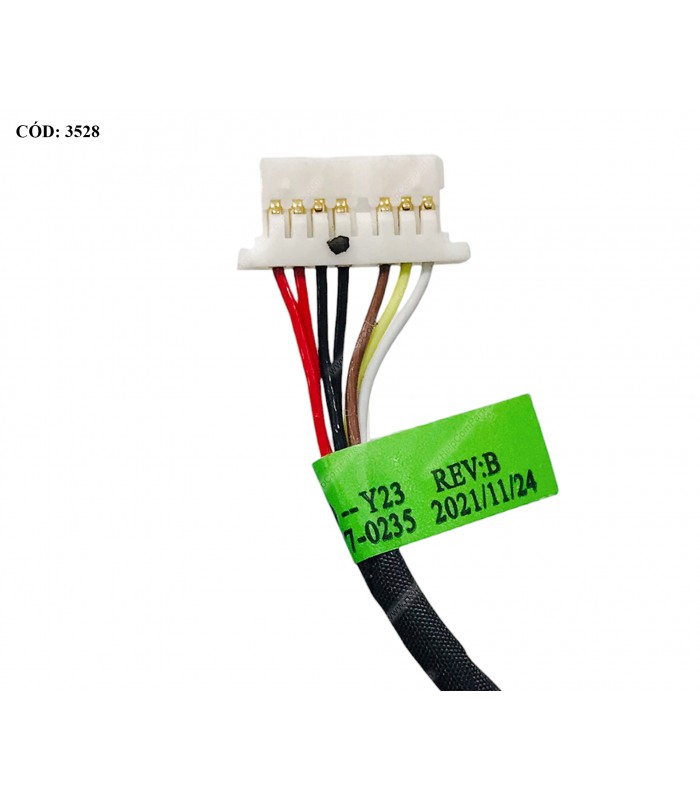 DC JACK POWER HP 15-DWXXXX 15-GW 15T-DW 15Z-GW 15S-DU 15S-GU 15S-GY 250/255/256 G8 G9 SERIES 4.5MM 90W 8P 26.CM L51995-001 ORIG.