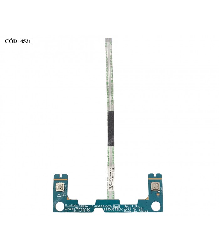 TOUCHPAD CLICK BD W/CABLE/ HP 15-DWXXXX 15-GW 15T-DW 15Z-GW 15S-DU 15S-GU 250/255/256 G8 G9 SERIES 4P 10.5CM L52029-001 ORIG.