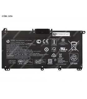 BATERIA HP 11.4V---41.04WH 3C HT03XL/14-CE 14-CF 14-CK 14-CM 15-CS 15-CW 15-DA 15-GW 240 245 246 G7 SERIES L11119-855 ORIG.