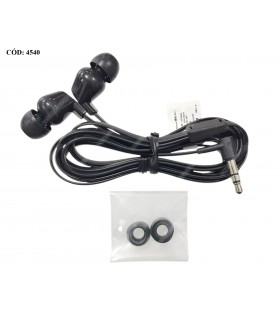 AURICULARES HP 100 ALAMBRICO JACK 3.5mm X1 STEREO NEGRO (MOBIL) 1.24M 1KF54A6 924781-001 ORIG.