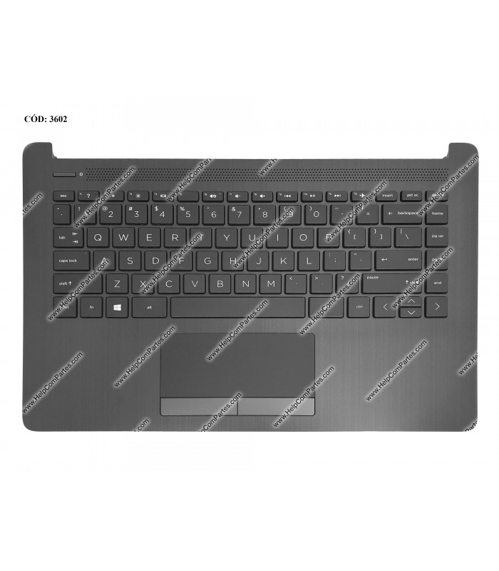 HP ASSY W/KB W/PLMRST W/TP 14-CM 14T-CM 14Z-CM 14-CK 14-DG 14Q-CS 14Q-CY 240 245 246 G7 SERIES L23241-001 US BK ORIG.