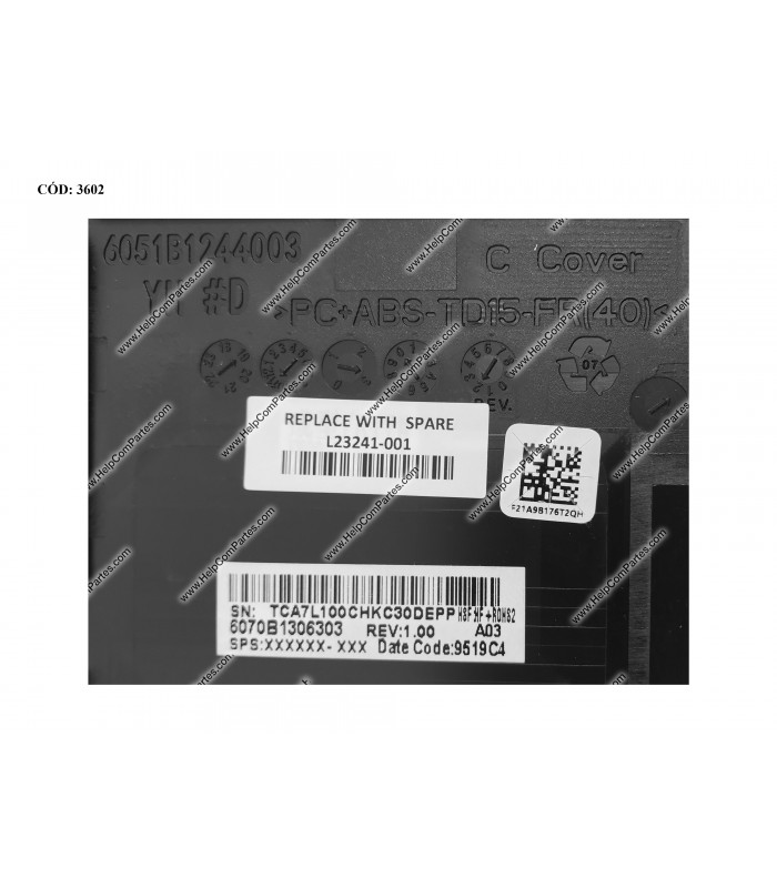 HP ASSY W/KB W/PLMRST W/TP 14-CM 14T-CM 14Z-CM 14-CK 14-DG 14Q-CS 14Q-CY 240 245 246 G7 SERIES L23241-001 US BK ORIG.