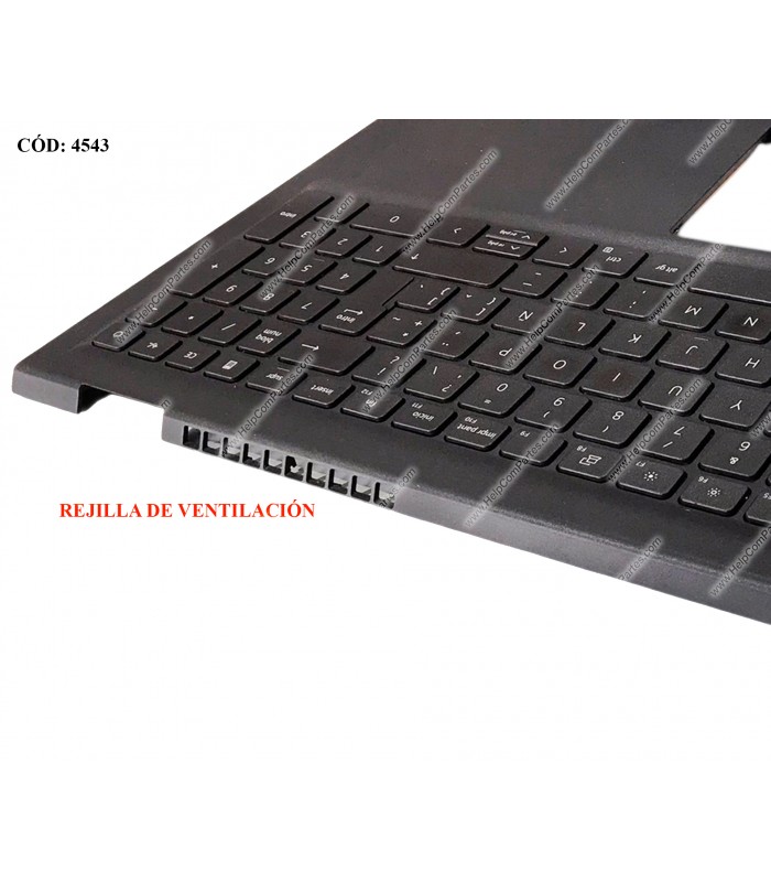 DELL ASSY W/KB W/PLMRST 15 3510 3511 3515 3520 3521 3525 3530 VOSTRO 3510 3520 SERIES USB-A N-BL 15.6" 0MM6M3 BLK LA ORIG. (DS)