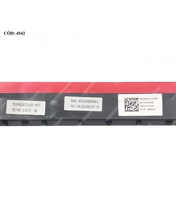 LCD BEZEL DELL INSP. 15 3510 3511 3515 3520 3521 3525 3530 3535 VOSTRO 3510 3520 3525 SERIES 15.6" 09WC73 BLK ORIG. (DS)