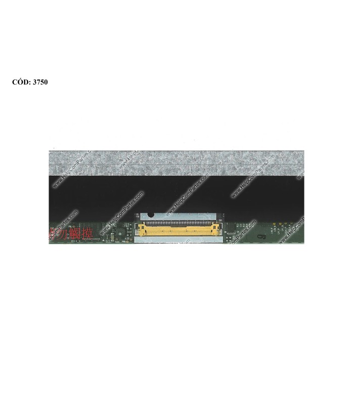 DISPLAY 13.3" 40PIN WLED WXGA HD (1366x768) NARROW GLOSSY 60Hz VC-D IPS N-TS PCBA FLAT 3.6mm NO BRACKET