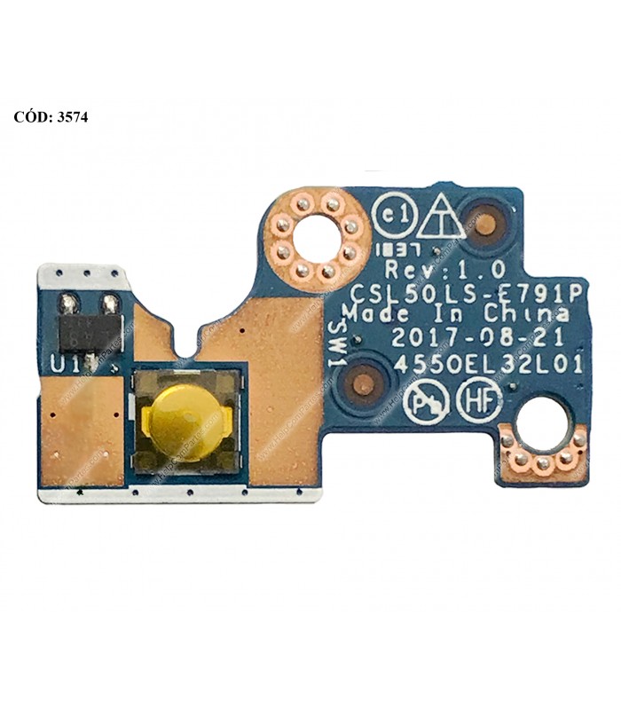 POWER BUTTON HP W/CABLE 15-BW 15-RA 15T-BR 15T-BS  15Z-BW 15Q-BY 250 255 256 G6 SERIES 924994-001 ORIG.