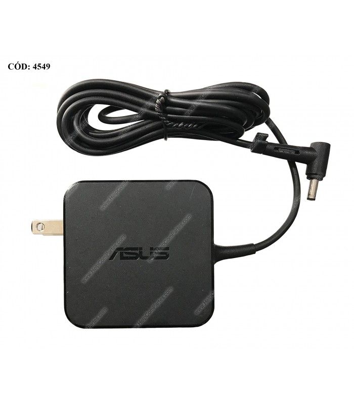 CARGADOR ASUS 19V---2.37A 45W PIN 4.0*1.35MM 100-240V~ US 50-60Hz 2PRONG TIPO A 0A001-00233300 ORIG. (DS)