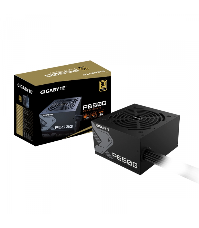 FUENTE DE PODER GIGABYTE P650B 650W /80 PLUS GOLD/ATX 20+4X1 (3.1/EPS 4+4X2/PCI-E 6+2 X2 16X1 GEN5.1/SATAX6/MOL.X3/GP-P650G PG5