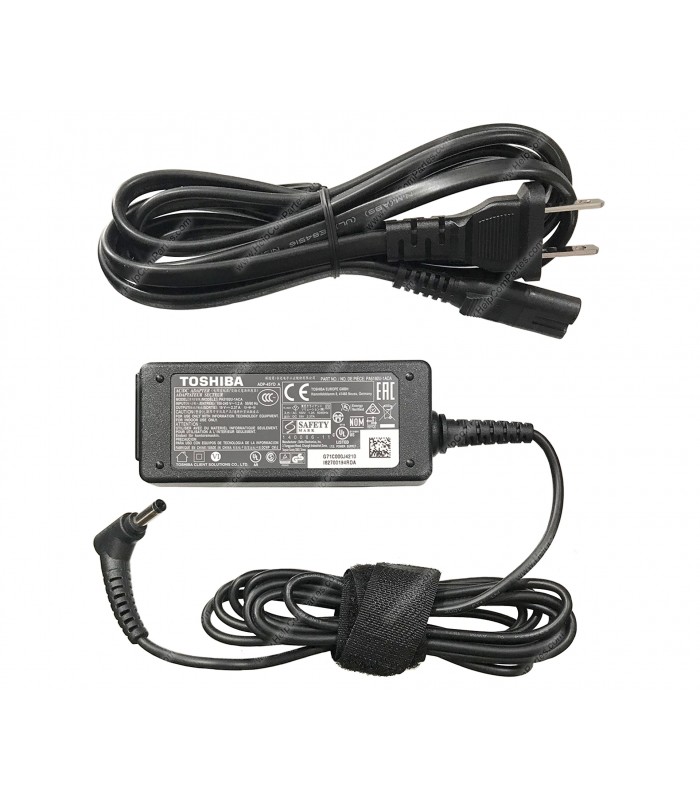 CARGADOR TOSHIBA 19V---2.37A 45W PIN 4.0*1.7 100-240V~ US 50-60Hz 2PRONG PA5192U-1ACA KIT ORIG.