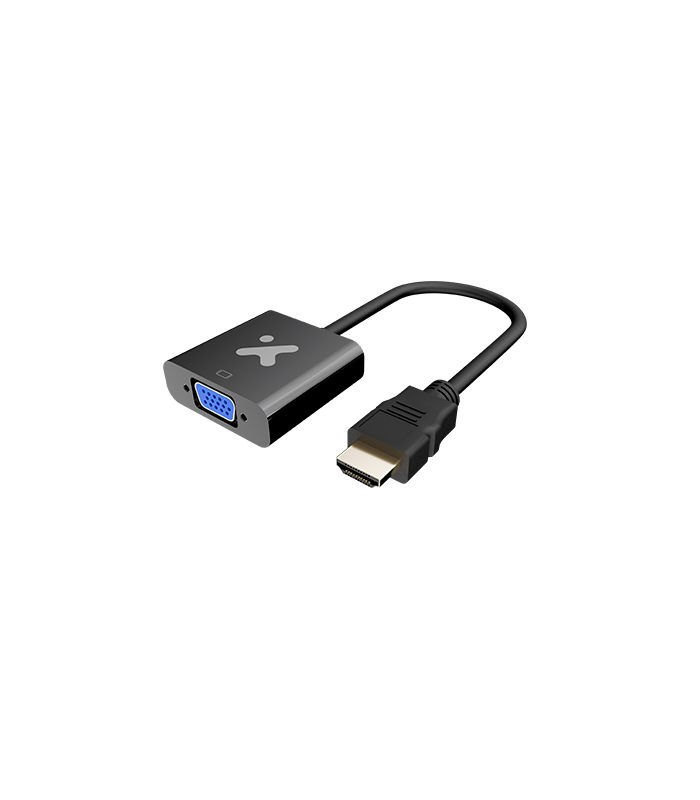 ADAPTADOR XTECH XTC-384 HDMI A VGA HEMBRA 1080P 60Hz 5Gbps 32AWG HDMI1.3 23CM PC