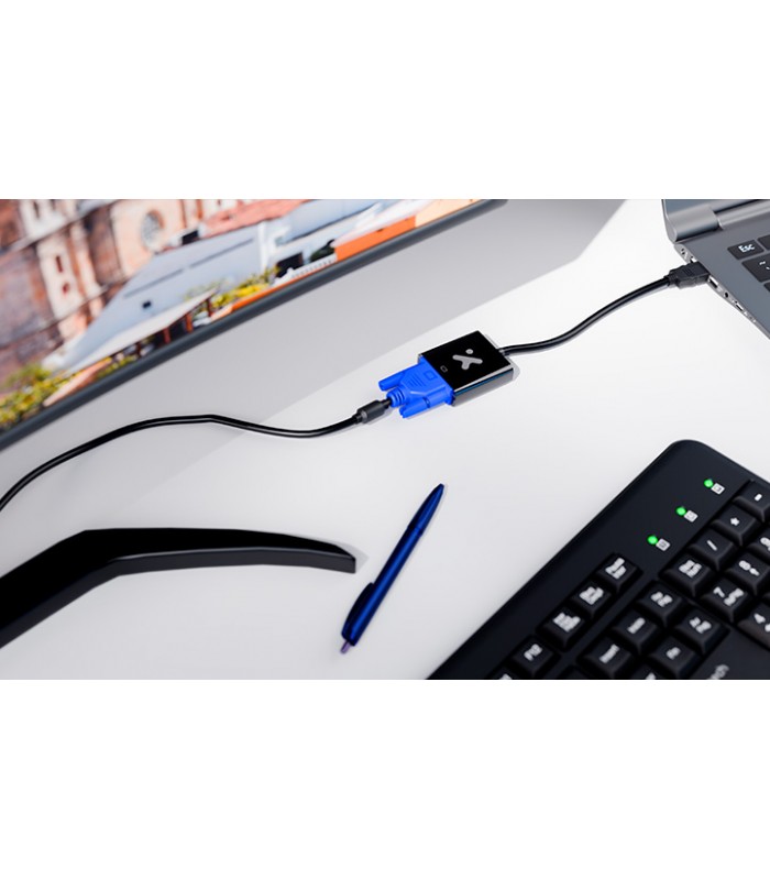 ADAPTADOR XTECH XTC-384 HDMI A VGA HEMBRA 1080P 60Hz 5Gbps 32AWG HDMI1.3 23CM PC