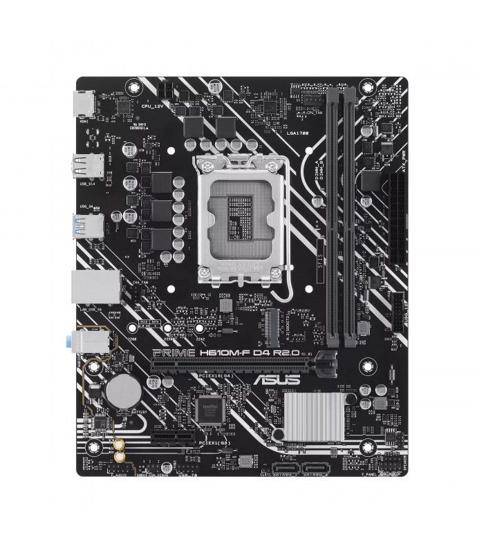 MBO ASUS PRIME H610M-F D4 R2.0/ mATX/LGA1700/2X DDR4 3200/2X SATA/6X USB/1Gb-R/1X HDMI/1X PCIE4/1X PCIE3/1X M.2/12TH 13TH 14TH