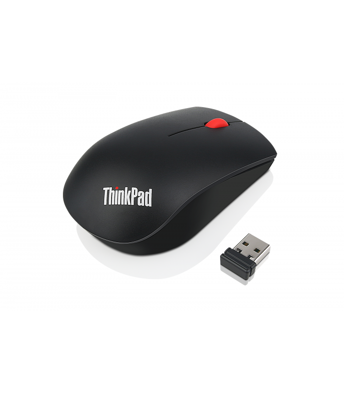MOUSE LENOVO ThinkPad Essential INALÁMBRICO BLK /RF 2.4GHz/OPTICO/USB-A/3BOTONES/1200DPI/12M BATT/10m/XAA/SILEN/ERGO/4X30M56888.