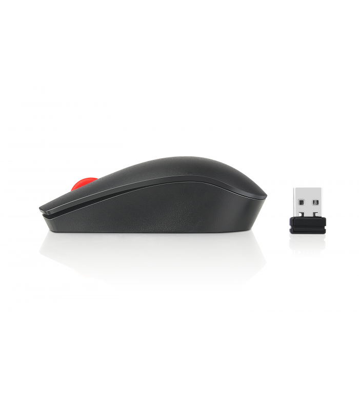 MOUSE LENOVO ThinkPad Essential INALÁMBRICO BLK /RF 2.4GHz/OPTICO/USB-A/3BOTONES/1200DPI/12M BATT/10m/XAA/SILEN/ERGO/4X30M56888.
