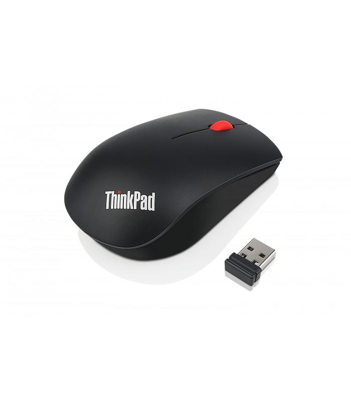 MOUSE LENOVO ThinkPad Essential INALÁMBRICO BLK /RF 2.4GHz/OPTICO/USB-A/3BOTONES/1200DPI/12M BATT/10m/XAA/SILEN/ERGO/4X30M56888.