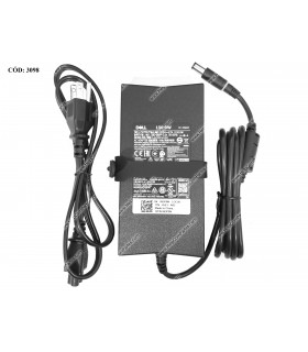 CARGADOR DELL 19.5V---6.7A 130W PIN 7.4*5.0 100-240V~ US 50-60Hz 3PRONG 492-BBYH 063P9N ORIG.