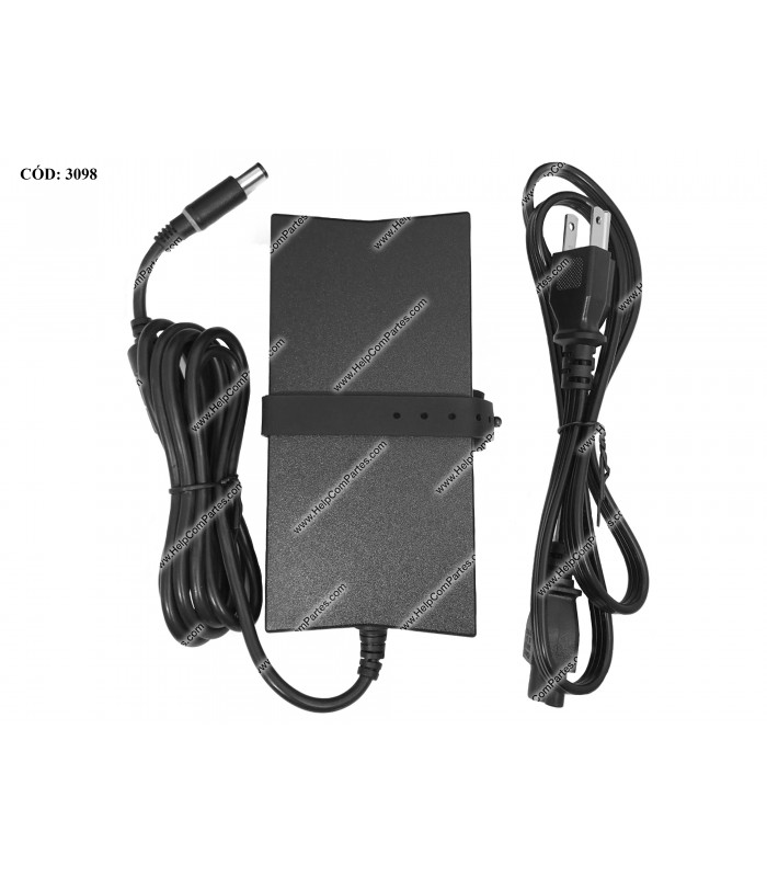 CARGADOR DELL 19.5V---6.7A 130W PIN 7.4*5.0 100-240V~ US 50-60Hz 3PRONG 492-BBYH 063P9N ORIG.