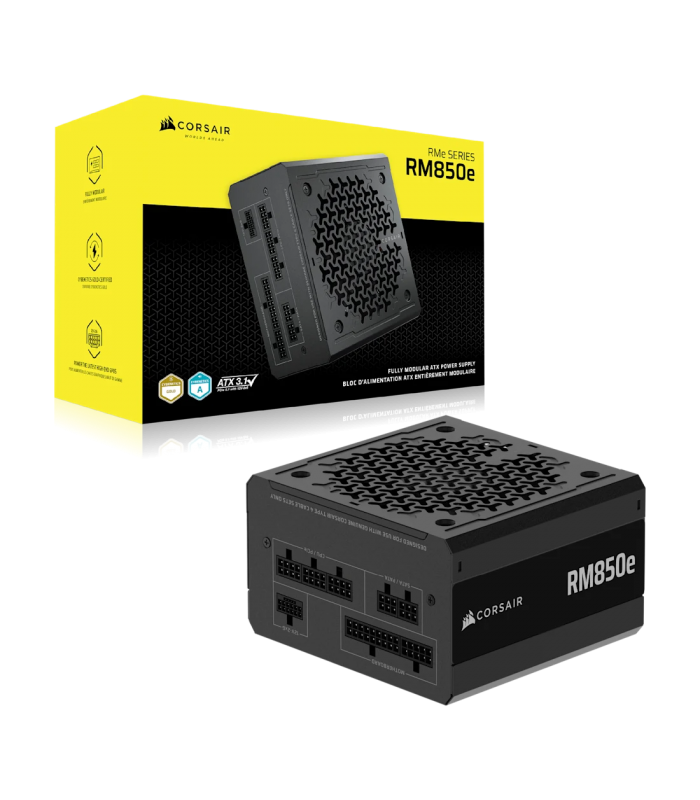 FUENTE DE PODER CORSAIR RM850e 850W MOD/ GOLD/ATX 24X1 (3.1/EPS 4+4X2)12+4 X1/PCI-E 6+2 X2 GEN5.1/SATAX6/MOL.X2/CP-9020296-NA