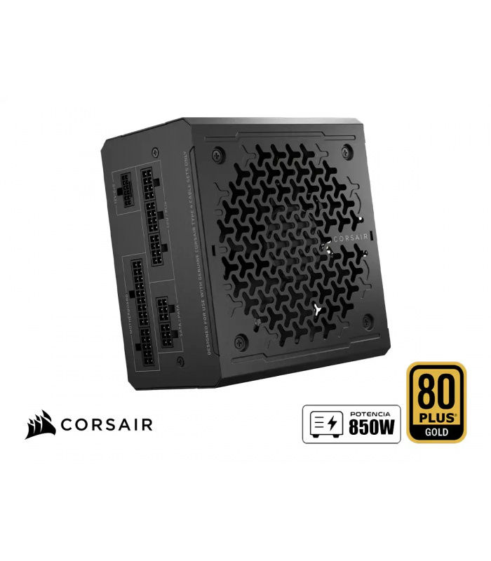 FUENTE DE PODER CORSAIR RM850e 850W MOD/ GOLD/ATX 24X1 (3.1/EPS 4+4X2)12+4 X1/PCI-E 6+2 X2 GEN5.1/SATAX6/MOL.X2/CP-9020296-NA