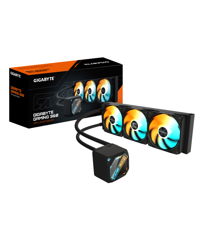 DISIPADOR LIQUIDO GIGABYTE GAMING 360 ICE /395MM/ 3X120mm ARGB/INTEL 1851 /1700/115X/1200 /AMD AM5/AM4 / GP-GIGABYTE GME 360