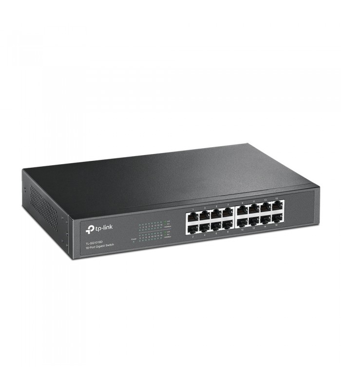 SWITCH TP-LINK TL-SG1016D 16PORT 10/100/1000Mbps/GIGABIT RACK