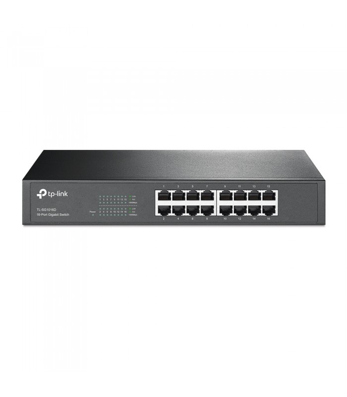 SWITCH TP-LINK TL-SG1016D 16PORT 10/100/1000Mbps/GIGABIT RACK