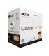 BOBINA NEXXT UTP CAT5E 100M/328FT 100Mbps 100Mhz GRIS 25AWG CMX AB355NXT41
