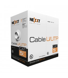 BOBINA NEXXT UTP CAT5E 100M/328FT 100Mbps 100Mhz GRIS 25AWG CMX AB355NXT41
