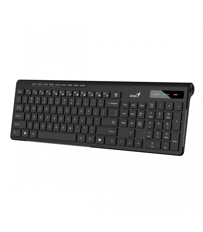 TECLADO GENIUS SLIMSTAR 7230 INALAMBRICO 2.4GHz / AI COPILOT / FN / PC / ESPAÑOL / BK