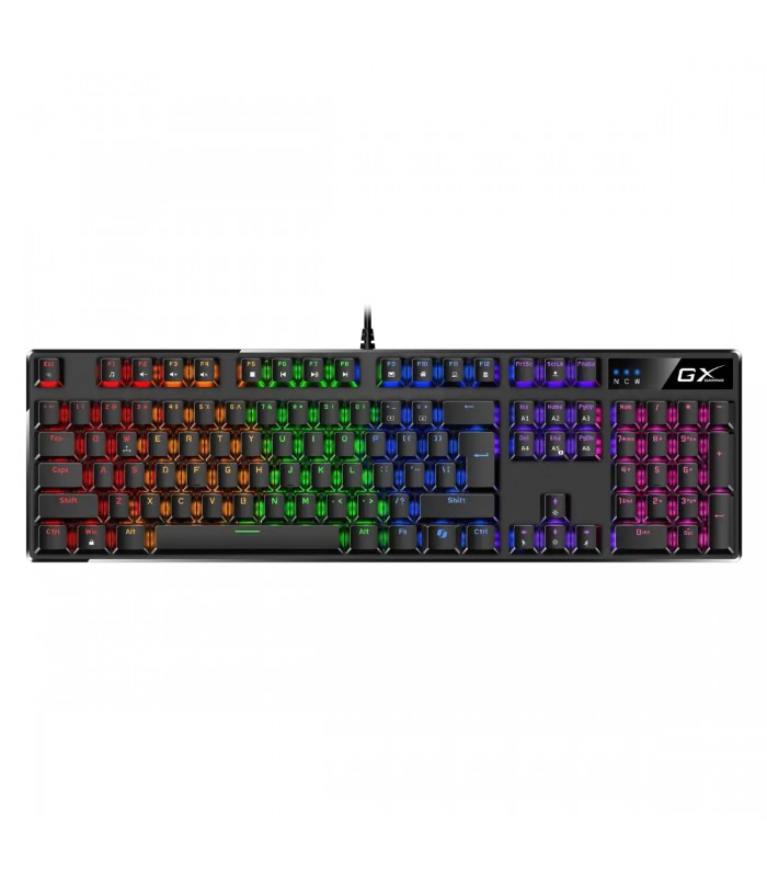 TECLADO GENIUS SCORPION K12 USB-A ALAMBRICO/ NEGRO/ RGB 7C/ GAMING/AI COP/FN 12/S-MECAN/ANTIGHOST/SRD/ 1.8M/SP