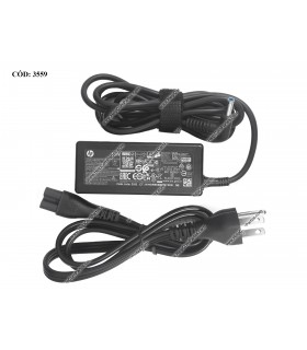 CARGADOR HP 19.5V---2.31A 45W PIN 4.5*3.0 100-240V~ 50-60Hz US 3PRONG PUNTA AZUL L25296-002 / (KIT) ORIG.(DS)