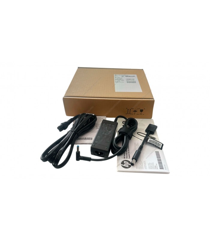 CARGADOR HP 19.5V---2.31A 45W PIN 4.5*3.0 100-240V~ 50-60Hz US 3PRONG PUNTA AZUL H6Y88UTABA KIT P.C ORIG.