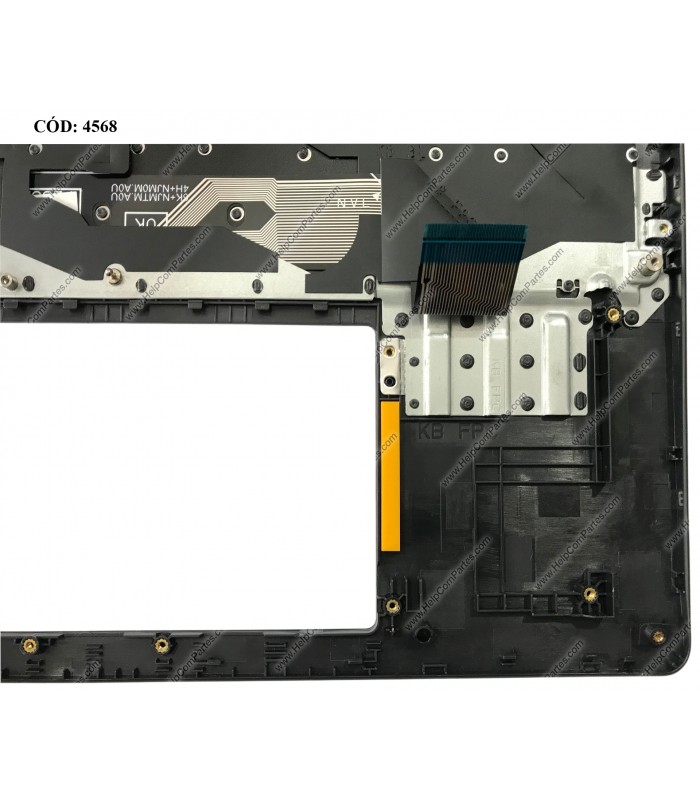 DELL ASSY W/KB W/PLMRST 15 3510 3511 3515 3520 3521 3525 3530 VOSTRO 3510 3520 SERIES USB-A N-BL 15.6" 0MM6M3 BLK LA ORIG. (SN)