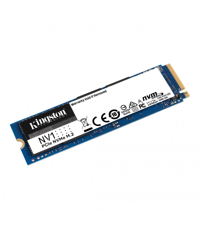 SSD KINGSTON NV1 500GB NVMe PCIE GEN3 M.2 2280, 3D NAND TLC/ TBW 120 / 2100/1700MB/s R/W SNVS/500G SN