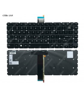 TECLADO TOSHIBA L40-B L45-B L45D-B L45T-B L45T-B E45T-B C40-C C45-C SERIES H000069210 BL BK US ORIG.