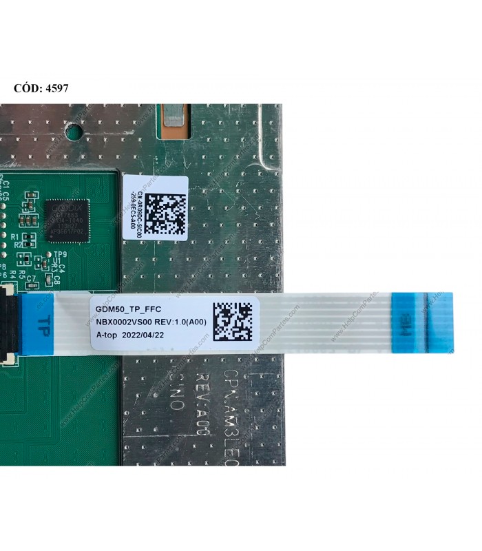 TOUCHPAD CLICK BD W/CABLE DELL INSP. 15 3510 3511 3515 3520 3521 3525 VOSTRO 15 3510 3515 SERIES 0R09DC BK ORIG. (DS)