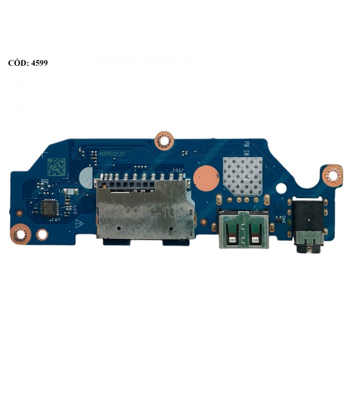 USB BD I/O W/CARD R W/PWR DELL INSP. 15 3510 3511 3515 3520 3521 3525 3530 3535 VOSTRO 3510 3520 3525 SERIES 0R9R3P ORIG. (SN)