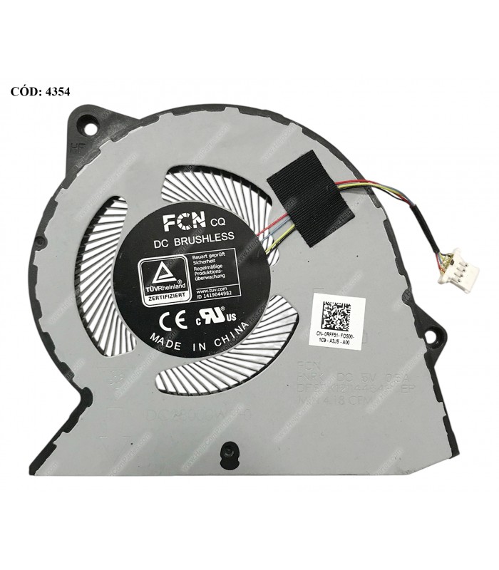VENTI. DELL INSP. 15 3510 3511 3515 3520 3530 3535 VOSTRO 14 3420 3425 15 3510 3515 3520 SERIES 0RFF51 UMA 4PIN ORIG. (SN)