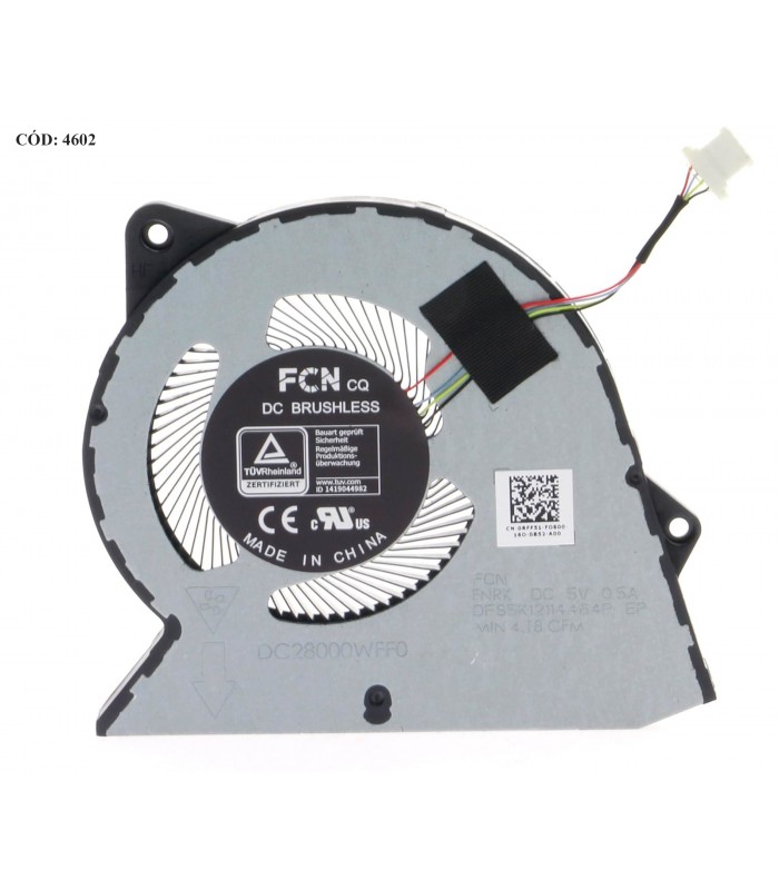 VENTI. DELL INSP. 15 3510 3511 3515 3520 3530 3535 VOSTRO 14 3420 3425 15 3510 3515 3520 SERIES 0RFF51 UMA 4PIN ORIG. (DS)